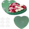 1 шт. Великі квіткові пінопластові блоки у формі серця, квіткові цеглини з присоском, зелена флористична губка, квіткова грязь для весілля