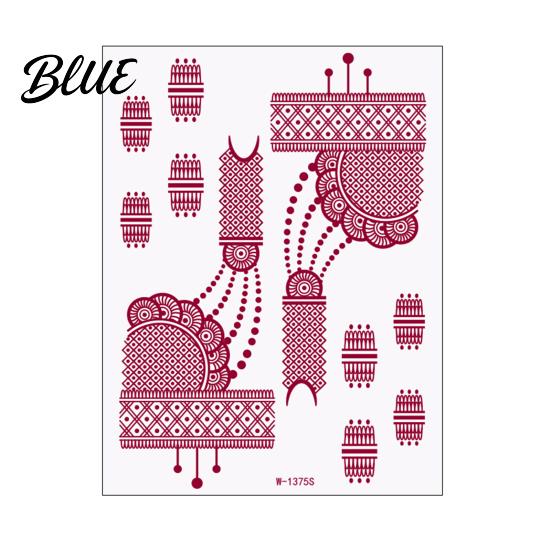Quick Apply Tattoo Stickers Temporary Sticker Flower Lace Lotus Pattern Fake Tattoos for Women Men Fun Family Waterproof DIY Face Arm Leg