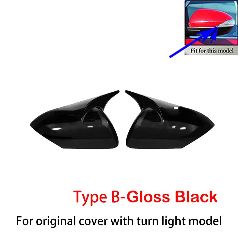 

Для Mazda 3 2010-2013 6 2009-2011 Крышка бокового зеркала заднего вида Крышка крыла автомобиля Внешняя дверь автомобиля Вид сзади Чехол Отделка из углеродного волокна Type B Gloss Black