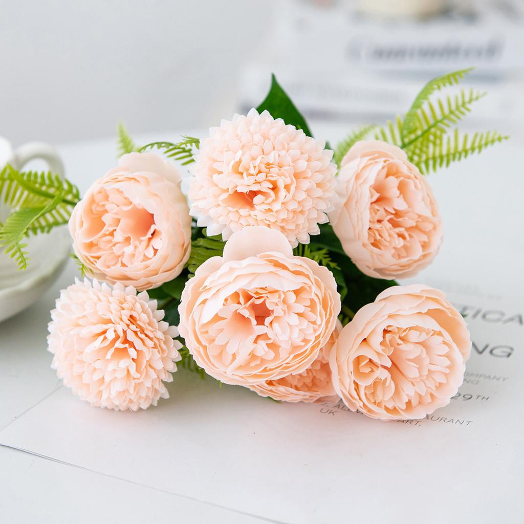 2/4pcs Silk Artificial Flowers peony hydrangea Hot sale Wedding bridal bouquet Home Room Table Garden wreath Festival Diy Decor