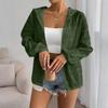 Women's Solid Color Long Sleeved Hooded Zipper Thin Jacket