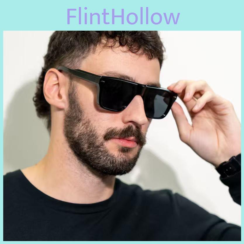 Gafas de Sol Polarizadas Cuadradas Minimalistas Con Protección Uv400 Para Actividades al Aire Libre