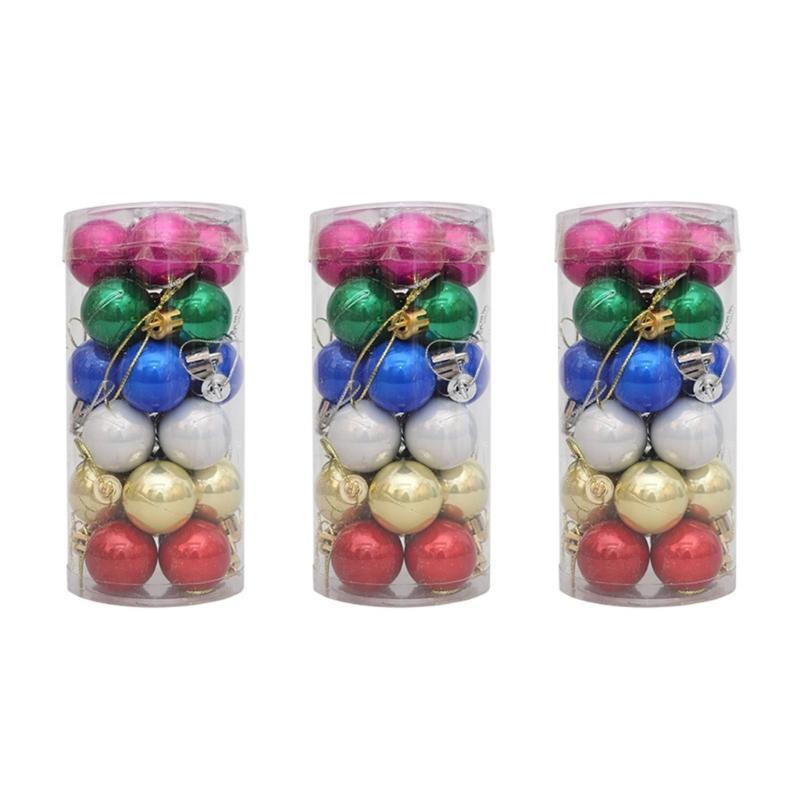 

3Pack Shatterproof Baubles Hanging Ornament for Christmas Tree Decorations Christmas Tree Pendant Festival House Decors 1