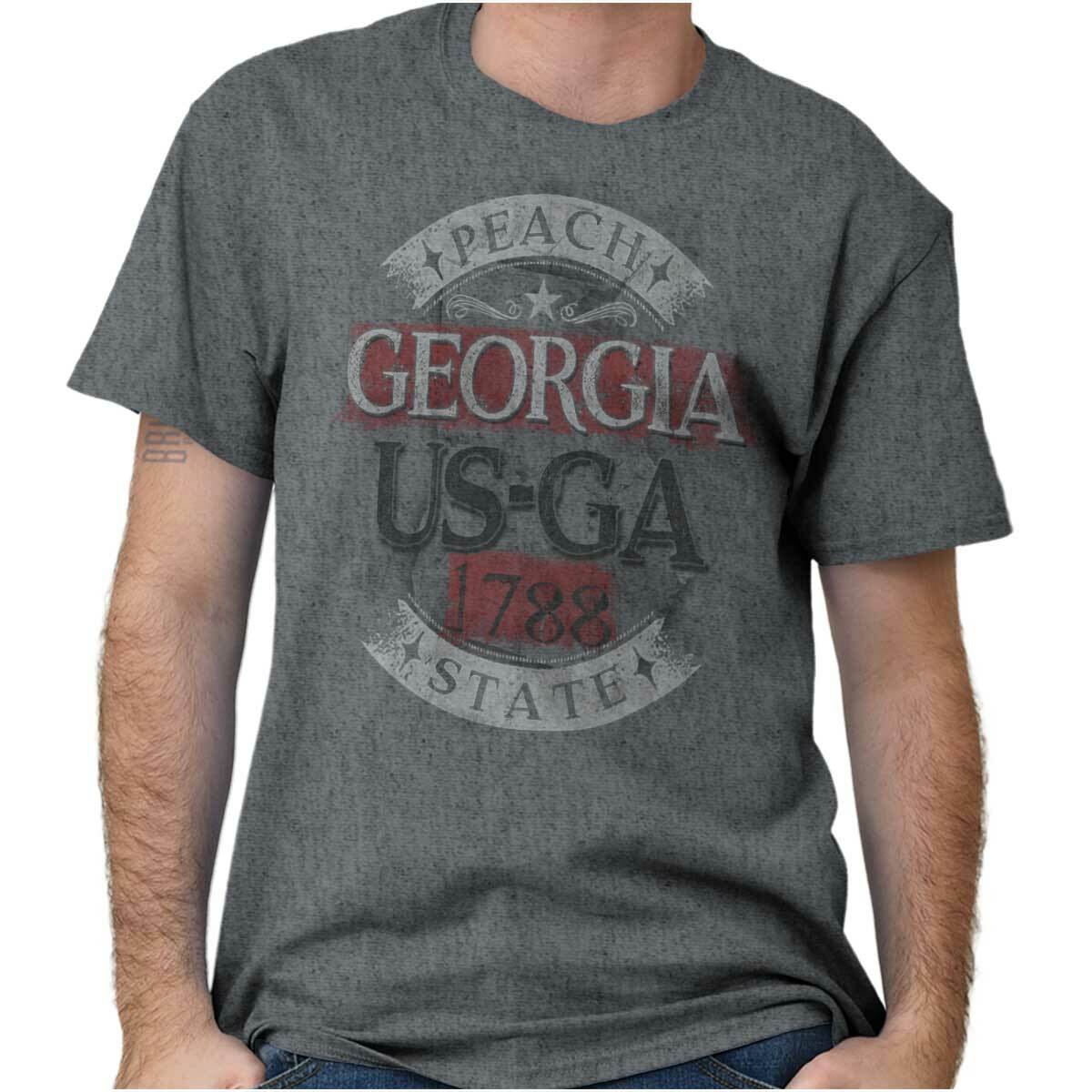 Traditional Georgia US State Pride Tourist GA Womens or Mens Crewneck T Shirt Te XXXXL