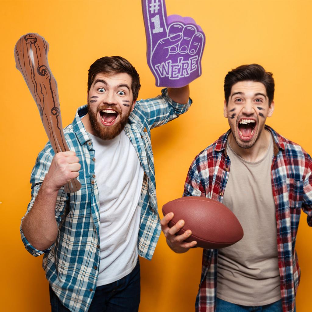 90cm Inflatable Baseball Bat Pvc Wood Grain Design Fake Bat Sticks Foldable Cheering Stick Sports Party Supplies Boy Birthday