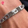 Exclusive Stainless Steel Eye Necklace & Personalized Engraving Bracelet - Christmas Gift