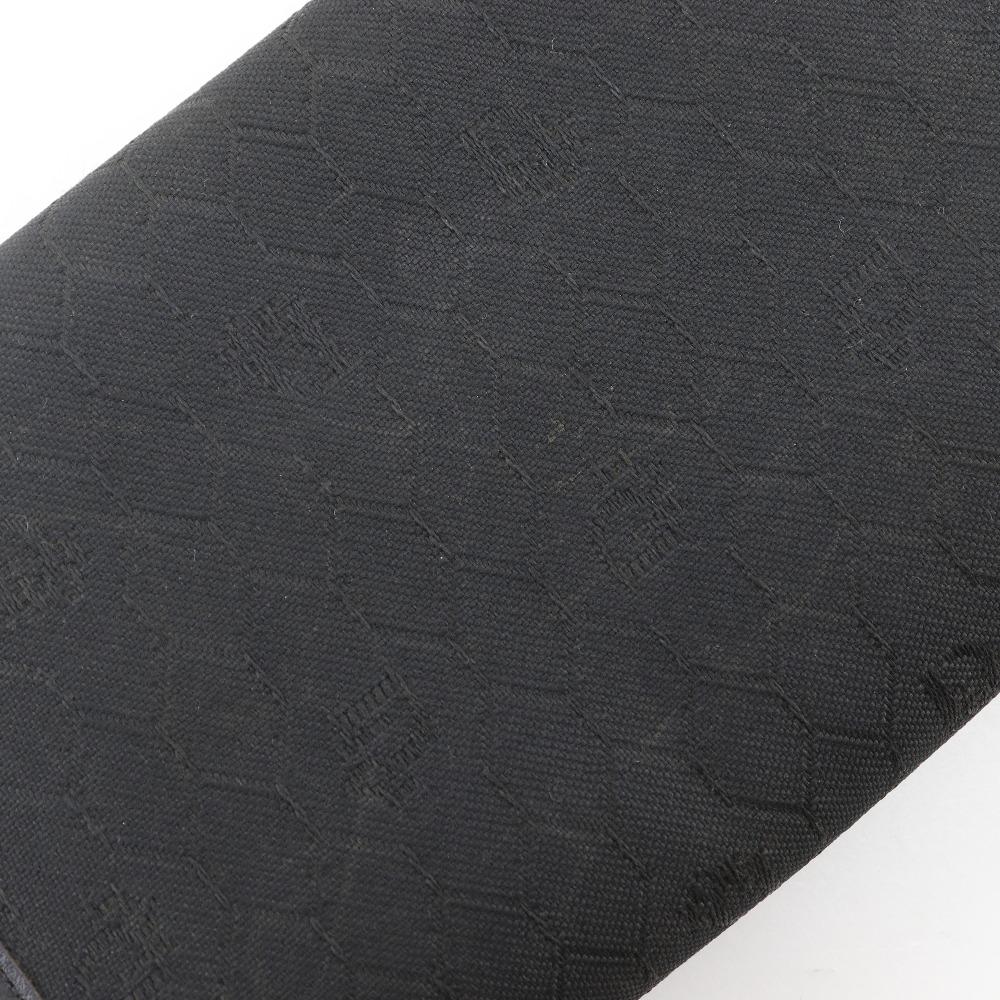 Dior ChainShoulder Shoulder Bag Honeycomb Pattern vintage black Nylon canvas Women Used