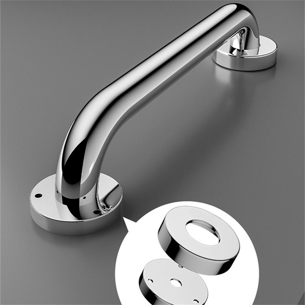 1pc/2pcs Stainless Steel Handle Bathroom Handrail Rod for the Elderly and Disabled Toilet Anti-slip and Anti-fall Handrail