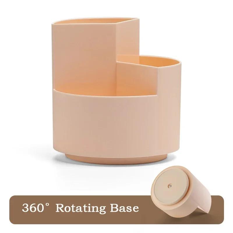 Držák na pera otočný o 360° Velkokapacitní přihrádka na tužky na psací stůl Organizér na psací potřeby s 9 mřížkami Stojan na psací potřeby do školy