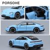 1:32 Porsche Taycan High-Simulation-Automodelle aus Metallguss, Sportwagen mit Sound und Licht, Rückziehmechanismus, Supercar-Geschenke für Kinder