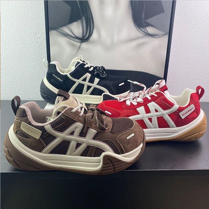 Super Popular Huge Good-looking Dad Shoes Women's Thick Soles Are Not Tired of Feet 2025 New Autumn Versatile Sports and Leisure Women's Shoes