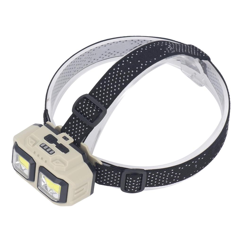 LED COB Headlamp Super Bright USB Rechargeable Lightweight  Mounted Flashlight with Motion Senso