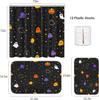 Halloween Bathroom Sets With Shower Curtain And Rugs Accessories, Funny Ghosts Shower Curtain Sets, Trick Or Treat Shower