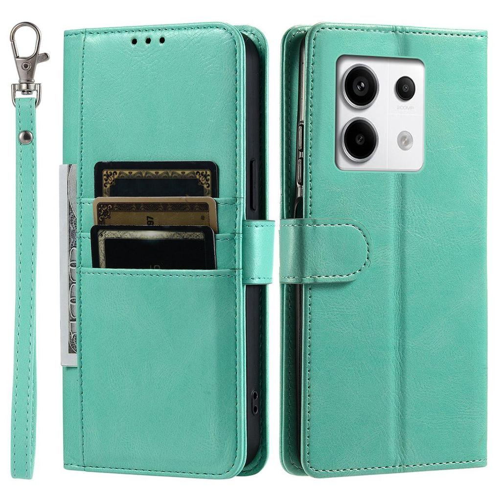 Cover for Xiaomi Redmi Note 13 Pro 5G 4G,POCO X6 5G M6 Pro 4G Retro PU Leather Flip Wallet Phone Case Multi Card Slots