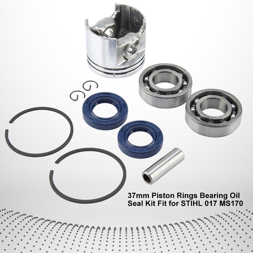 37mm Piston Rings Bearing Oil Seal Kit Fit for STIHL 017 MS170