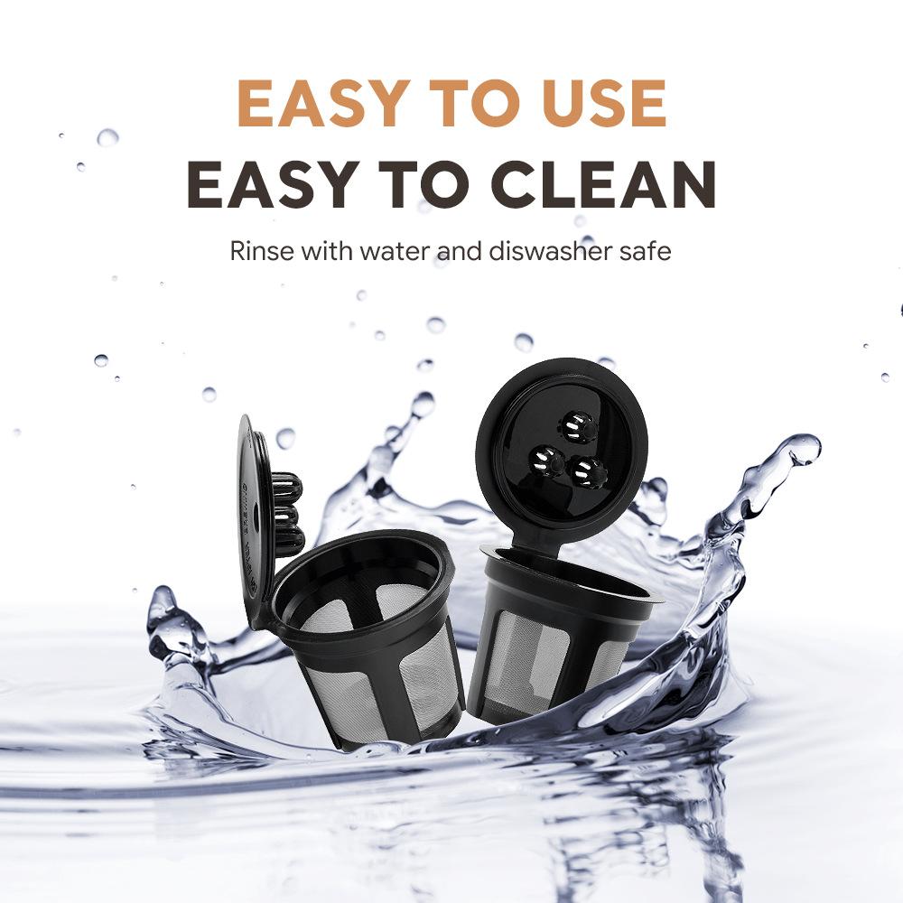 Refillable Coffee Pod Filter Reusable Mesh Ground Coffee Filter Easy To Clean for Ninja CFP201 CFP301 Dual Brew Pro Coffee Maker