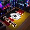 Crystal Velvet Rug Germany national football team Print Custom Name Text Floor Mat Home Decor