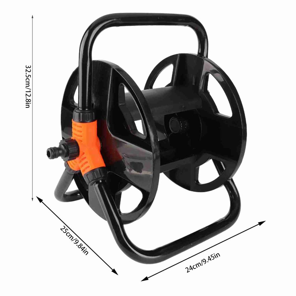 Garden Hose Reel ABS Single Arm Design Water Pipe Storage Rack Hose Winding Reel for Storing 20m 16mm OD Hoses