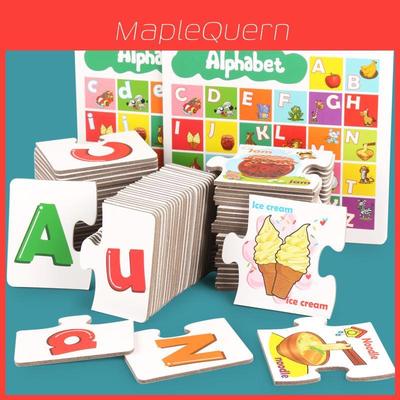 Childrens Alphabet Matching Cards With Diy Puzzle For Early Learning And Cognitive Development