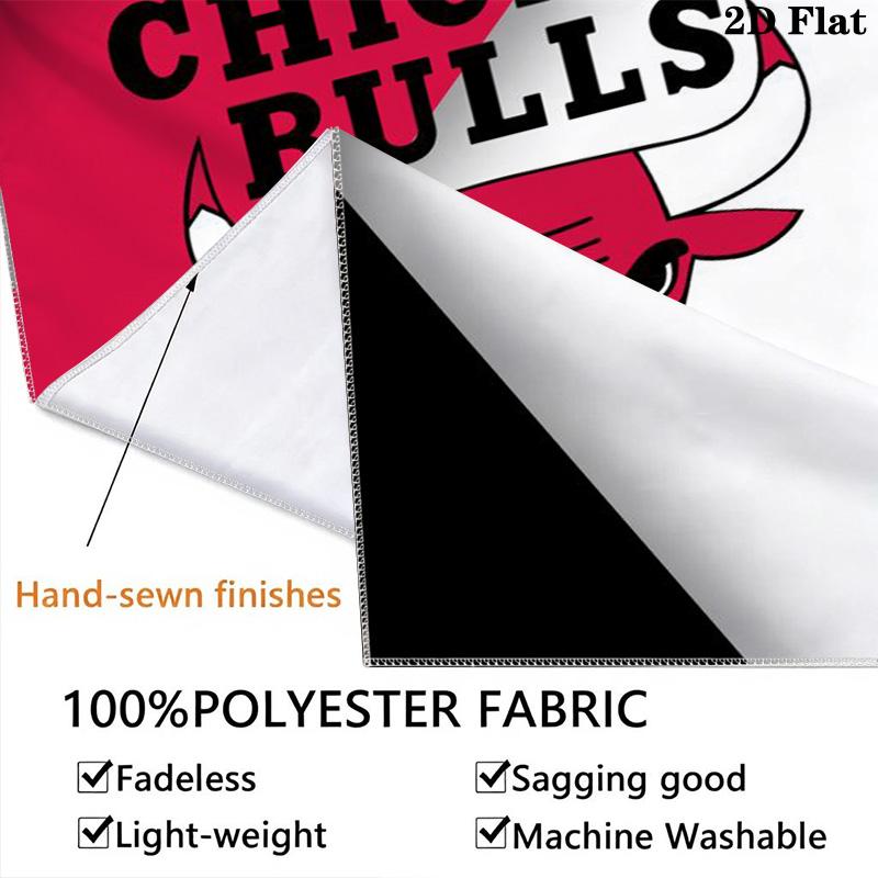 Bulls Team Background Threepiece Set 1 Duvet Cover 2 Pillowcase Without Core Duvet Cover And Pillowcase Soft And Comfortable Bedding Set