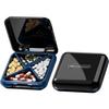 UNTIOR 4 Grids Pill Organizer Portable Mini Medicine Pill Case Sealed Moisture-proof Large Capacity Pill Storage Box