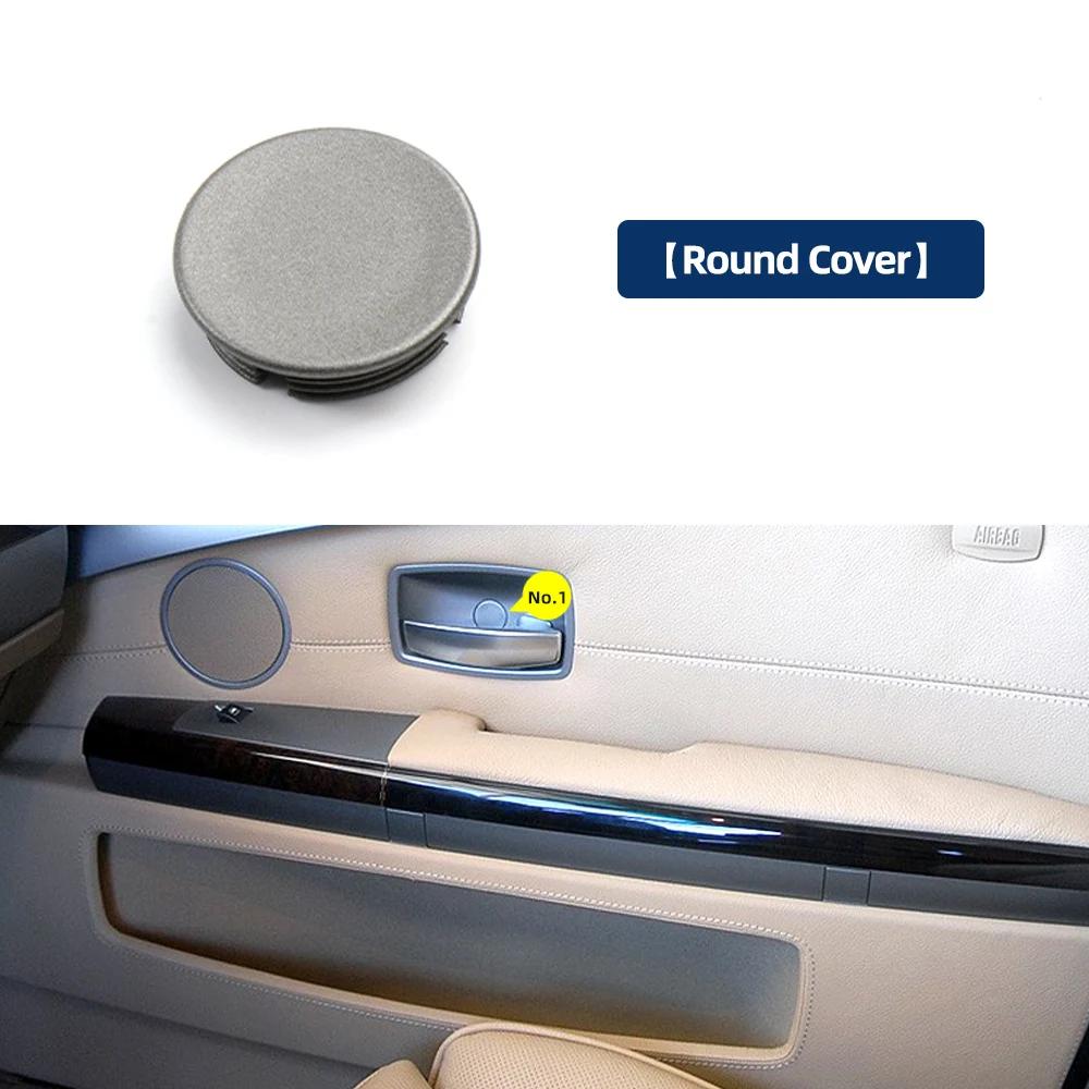 For BMW 7 Series E65 E66 745i 02-08 Door Panel Cover Plug Grey Auto Front Door Flap Covers Auto Door Screw Cover 51417025647 Round-1 Piece