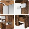 Bathroom Cabinet Set 5 pcs Reclaimed Wood Effect Particleboard