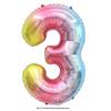 32" Rainbow Jelly Gradient Aluminum Foil Balloon for Birthday, Festival, Wedding Party Decorations