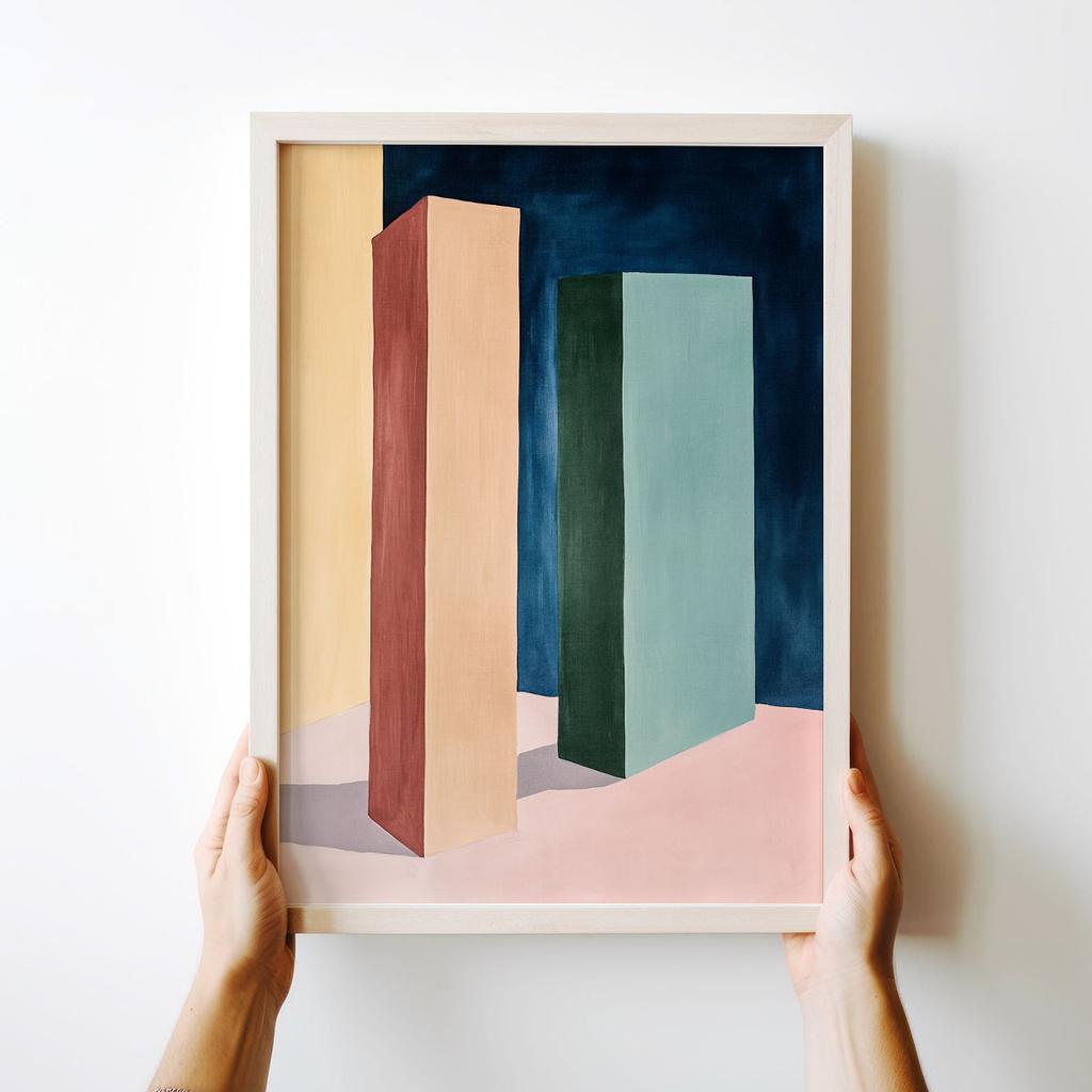 Plakat kompozycja geometryczna