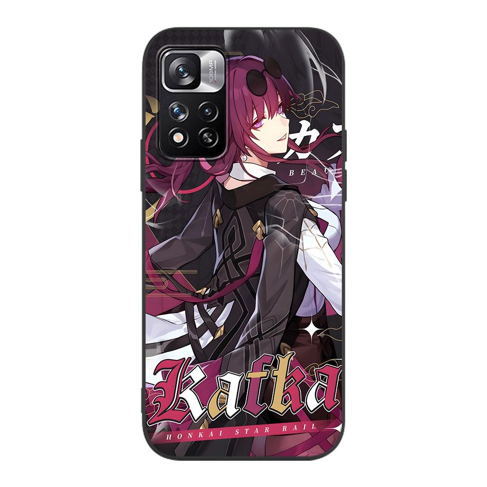 Rail Kafka Honkai Star Case for Xiaomi Redmi 10A 10C 9C 12C 9A 9i 10 12 9 Prime 9T K40 Pro Black Soft TPU Mobile Phone Bag Cover