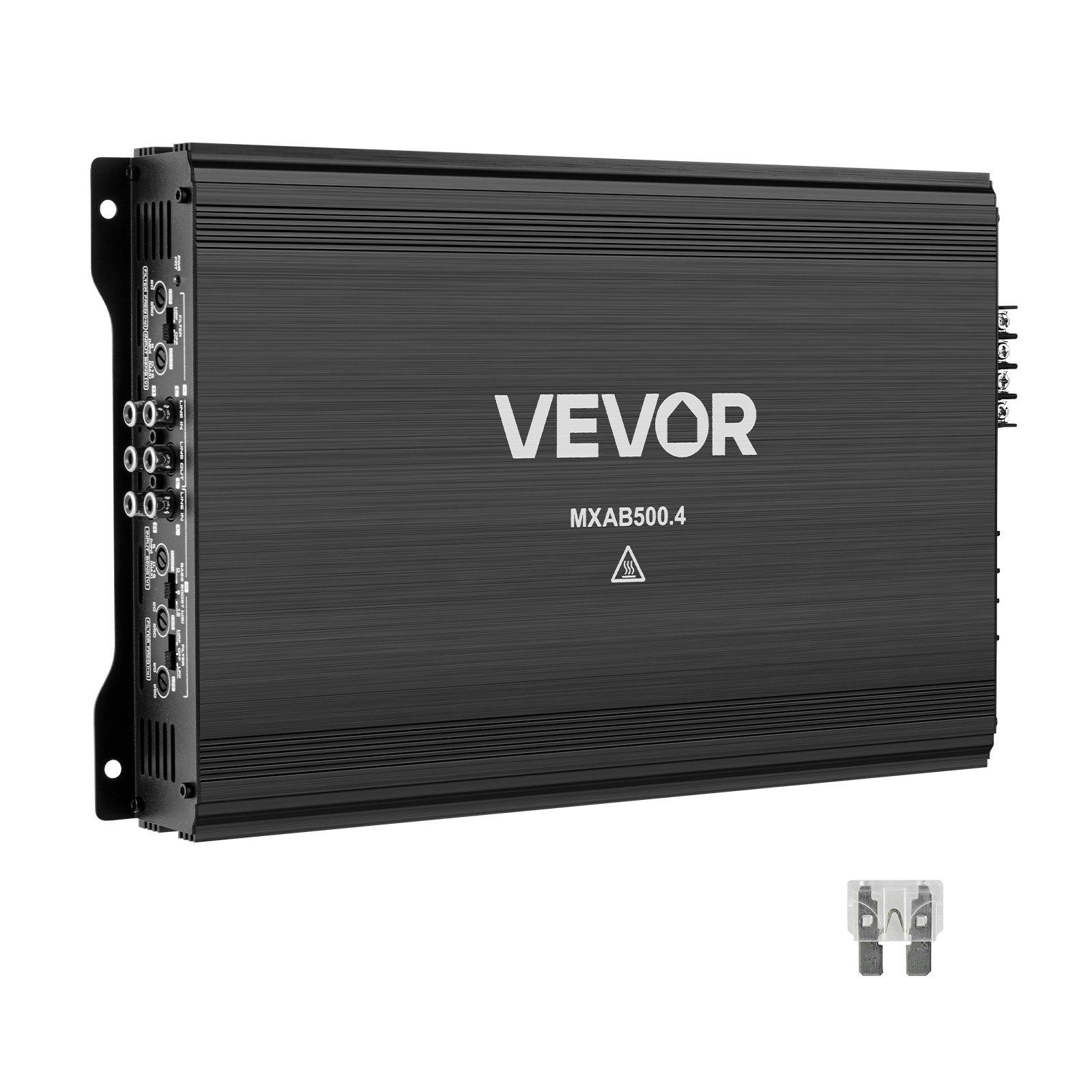 VEVOR Car Audio Amplifier, 4-Channel Bridgeable