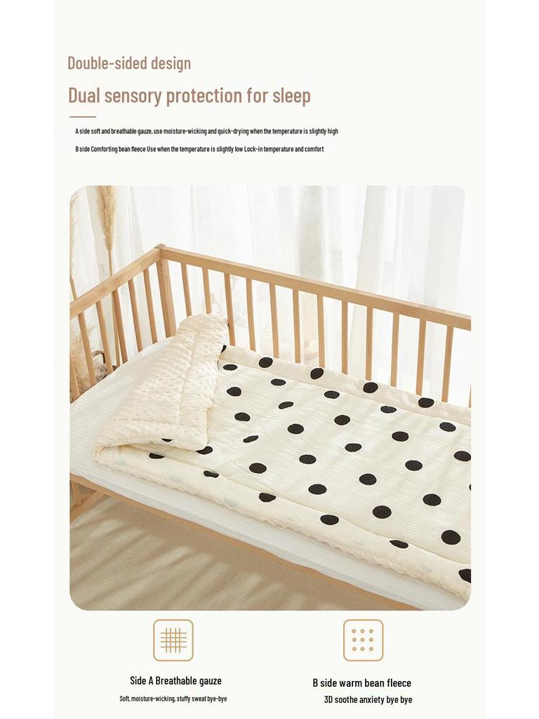 Dětská ložní souprava třídy A do školky: Prošívaná deka, Přikrývka a Polštář