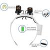 3x 4x 5x 6x 7x 10x 15x Led Magnifying Adjustable Head Magnifier Bracket Loupe Glasses|magnifiers