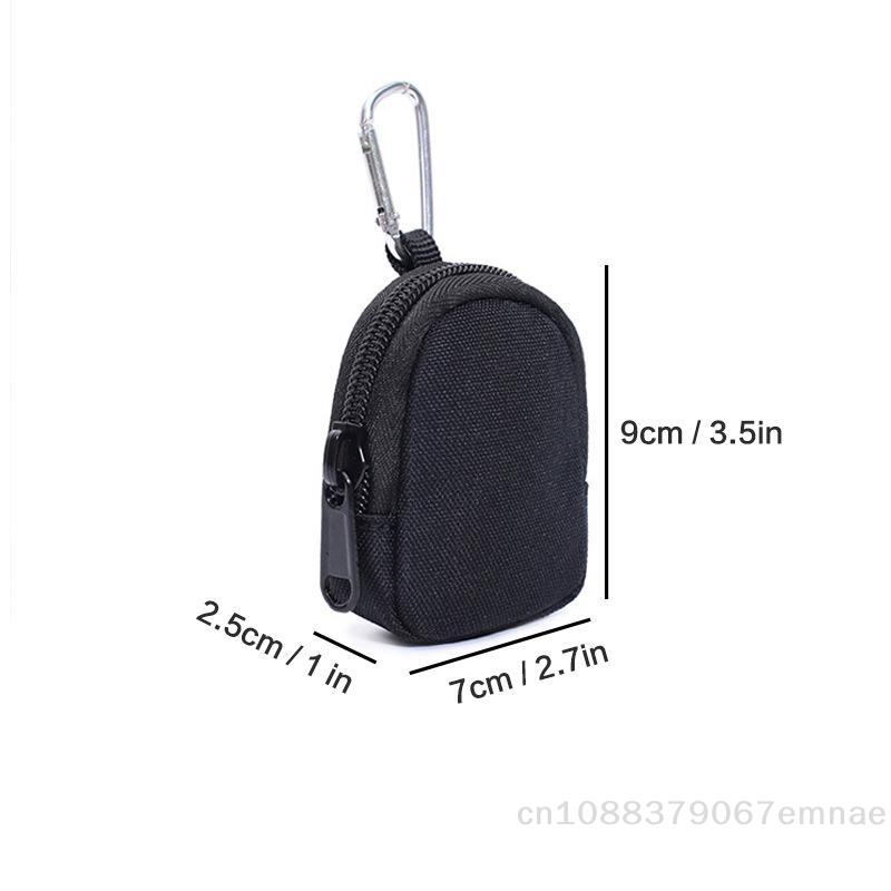 [ZYAS]1PC Tactical EDC Pouch Key Wallet Holder Men Coin Purses Pouch Bag Keychain Zipper Pocket Outdoor Key Bag
