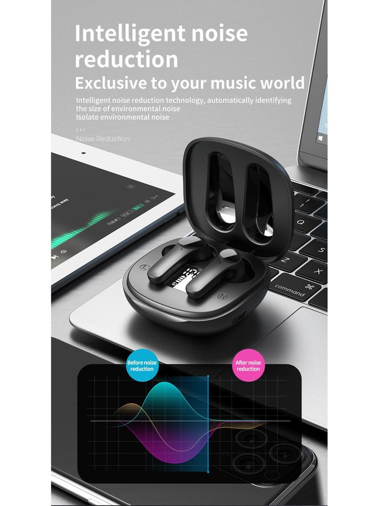 B11 Multilingual Bluetooth Translation Earphones: Portable, Wireless In-Ear with Touch Control