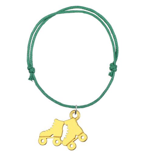 

Teamer 8 Colors Adjustable Waxed Cord Bracelets for Women Roller Skates Pendants Wrist Wrap Gifts for Friends 5pcs/lot wholesale