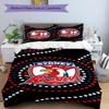 3pcs Football Team (23) Design Cover Set - HD Printed Bedding with 1 Cover and 2 Pillowcases - Perfect for Home and Dorm Decor