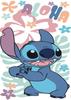Bath Towel - JERRY FABRICS - Lilo and Stitch - 70x140cm - 100% Cotton - Multicolored