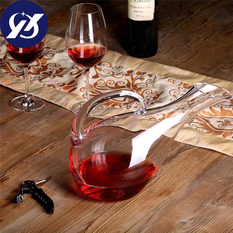 1500 ml Glas Schwanenform Weindekanter Belüfter Behälter Weinspender Karaffe Weinflaschenkrug