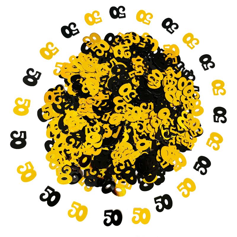 15G/maišelis Skaitmeninis Auksinis Juodas Konfeti Blizgučiai Skaičius 18/21/30/60/70 Popieriaus Skiautės Gimtadienio Šventė Vestuvių Jubiliejus Dekoracija