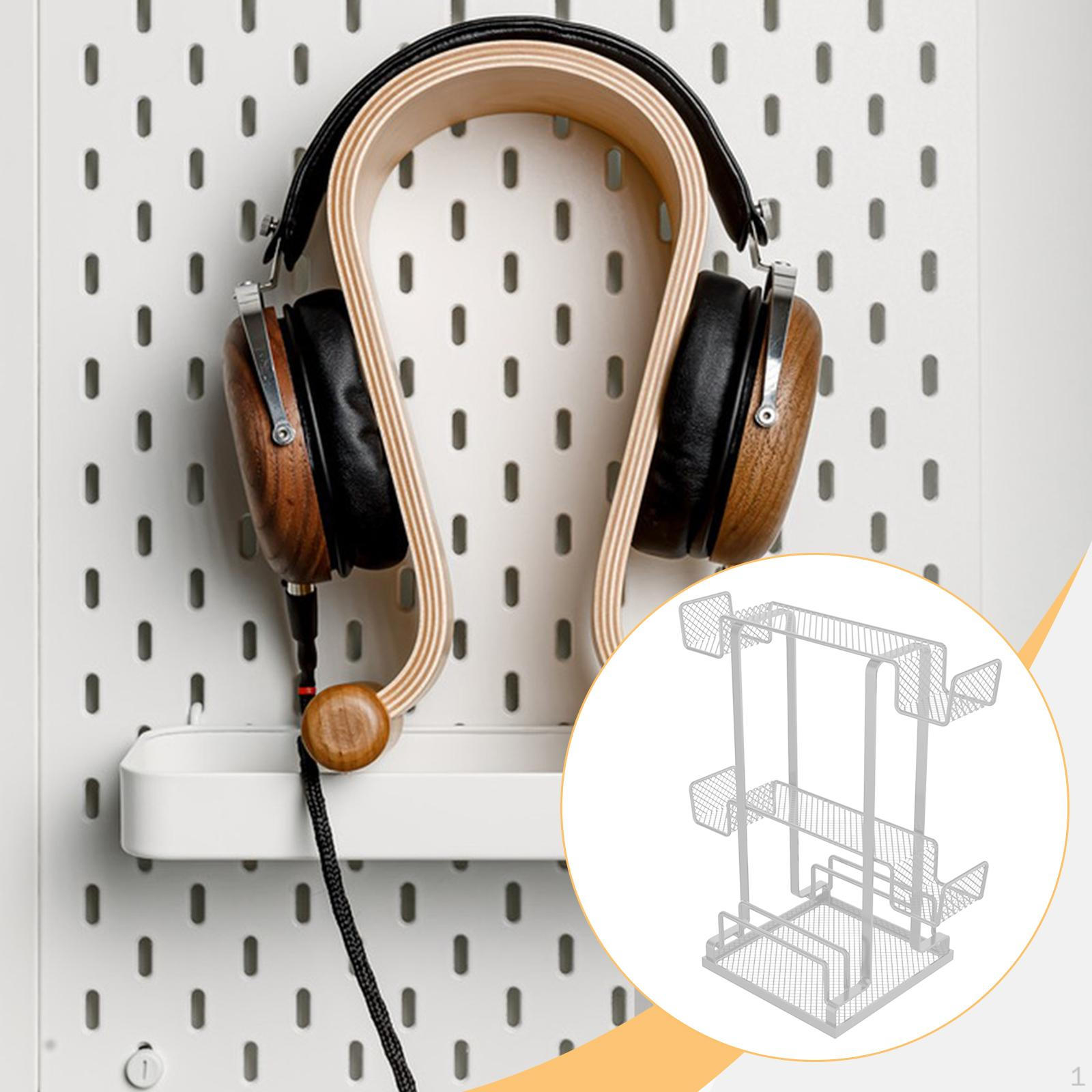 

Gaming Headset Holder, Headphone Stand, for Mobile Phone, Stable Performance Controller Organizer, белый