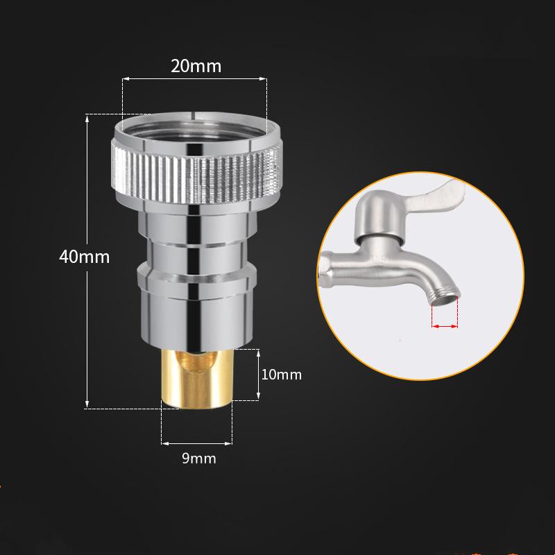 Washing Machine Faucet Dedicated Water Stop Valve Full-automatic Anti Falling 1/2" Adapter Interface Water Nozzle Connector