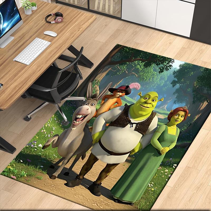 Shrek Bedruckter Teppich für Bürostuhl Wohnzimmer Schlafzimmer Küchenraum Dekoration Geschenke