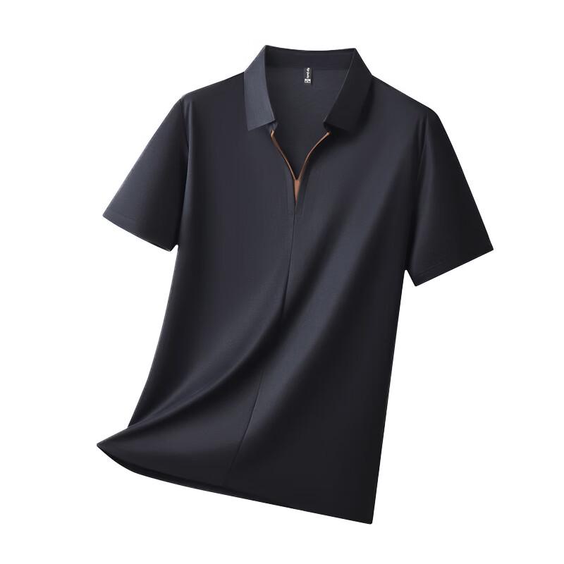 Polo Casual da Uomo Taglie Forti a Maniche Corte Dibinze