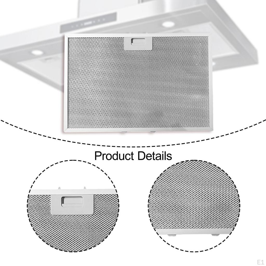 Range Hood Replace Part Sturdy Kitchen Tool Easy Clean Metal Extractor Fan Cooker Aluminum Mesh for