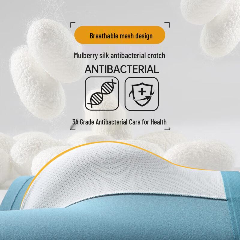 Hengyuanxiang Men's Long-Staple Cotton Antibacterial Underwear Multi-Pack