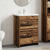 Bathroom Vanity Unit Reclaimed Wood Look 56 x 37.5 x 81 cm Engineered Wood