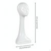 Mannequin Head with Bust Glossy Female LongNeck Hairpiece Stand for Retailers, Window