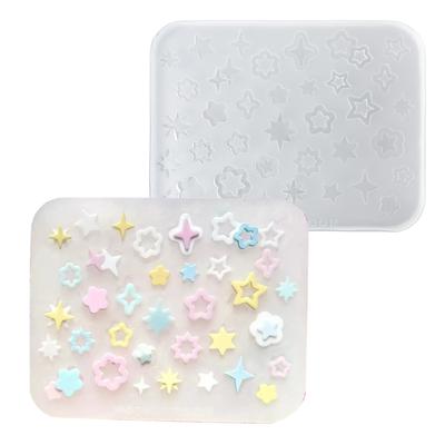 Star Manicure Silicone Molds with Star Patterns Pendant Molds for Nail Artists Creative Manicure Embellishments Mold