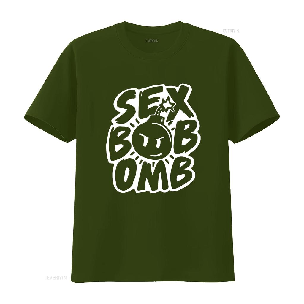 Sex Bob Omb Bobomb T Shirt vintage Washed Soft streetwear Casual Top For Everyday Wear graphic Unisex Stylish Slightly